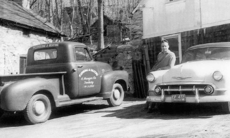 Old Picture of a Company Vehicle - Bethel, CT - Adolf Krueger Co INC