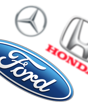 ford-honda-mercedes-logos