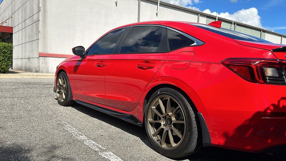 Red Civic Tinted Windows 