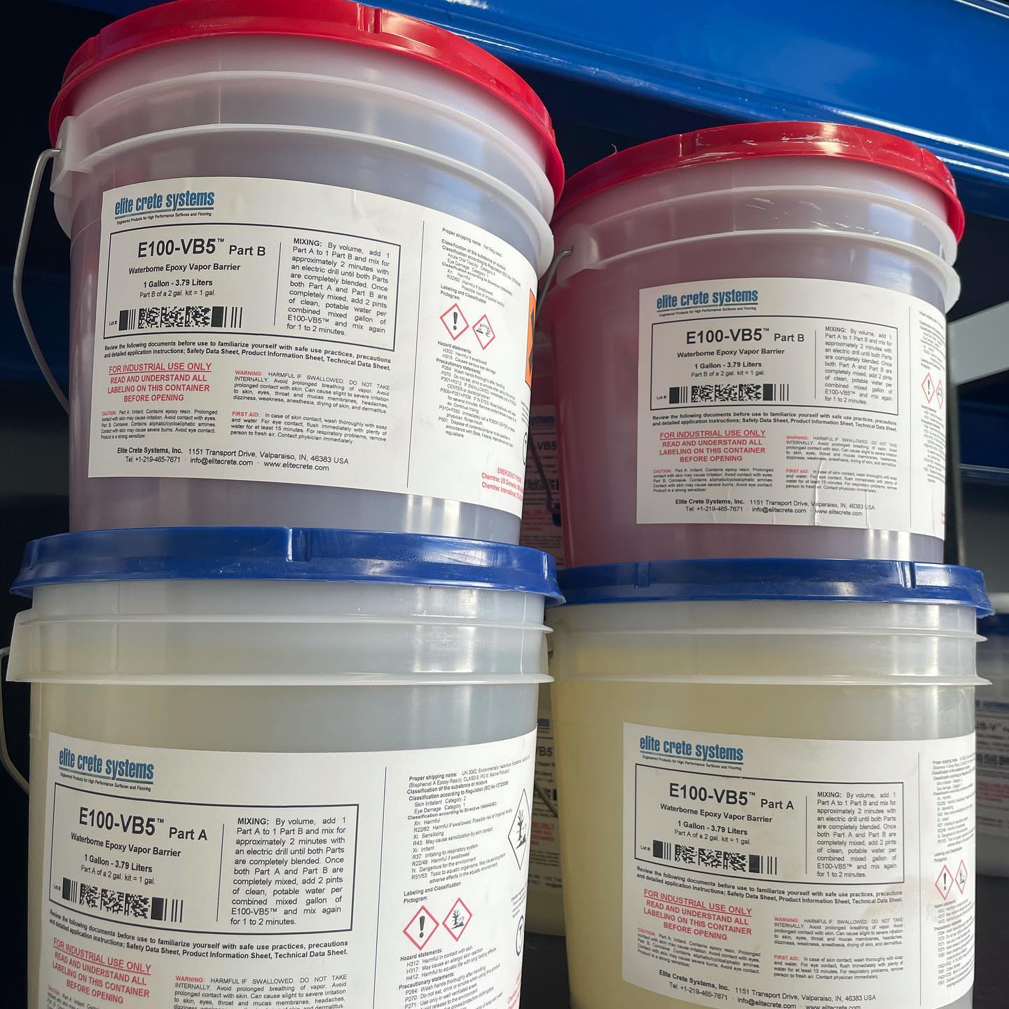 Blue And Red Epoxy Gloss - Gnangara, WA - Epoxy West