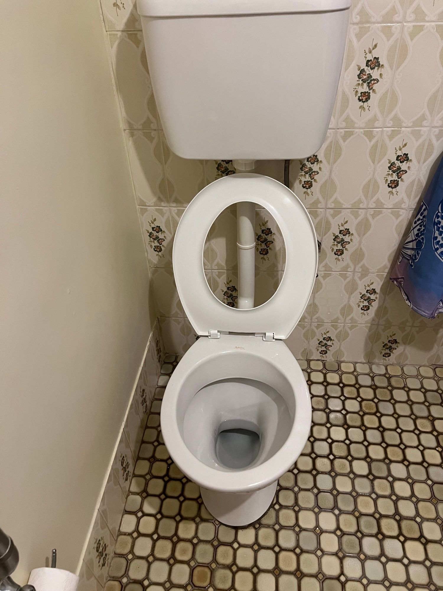 After toilet cleaning.