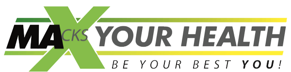 A logo for macks your health be your best you