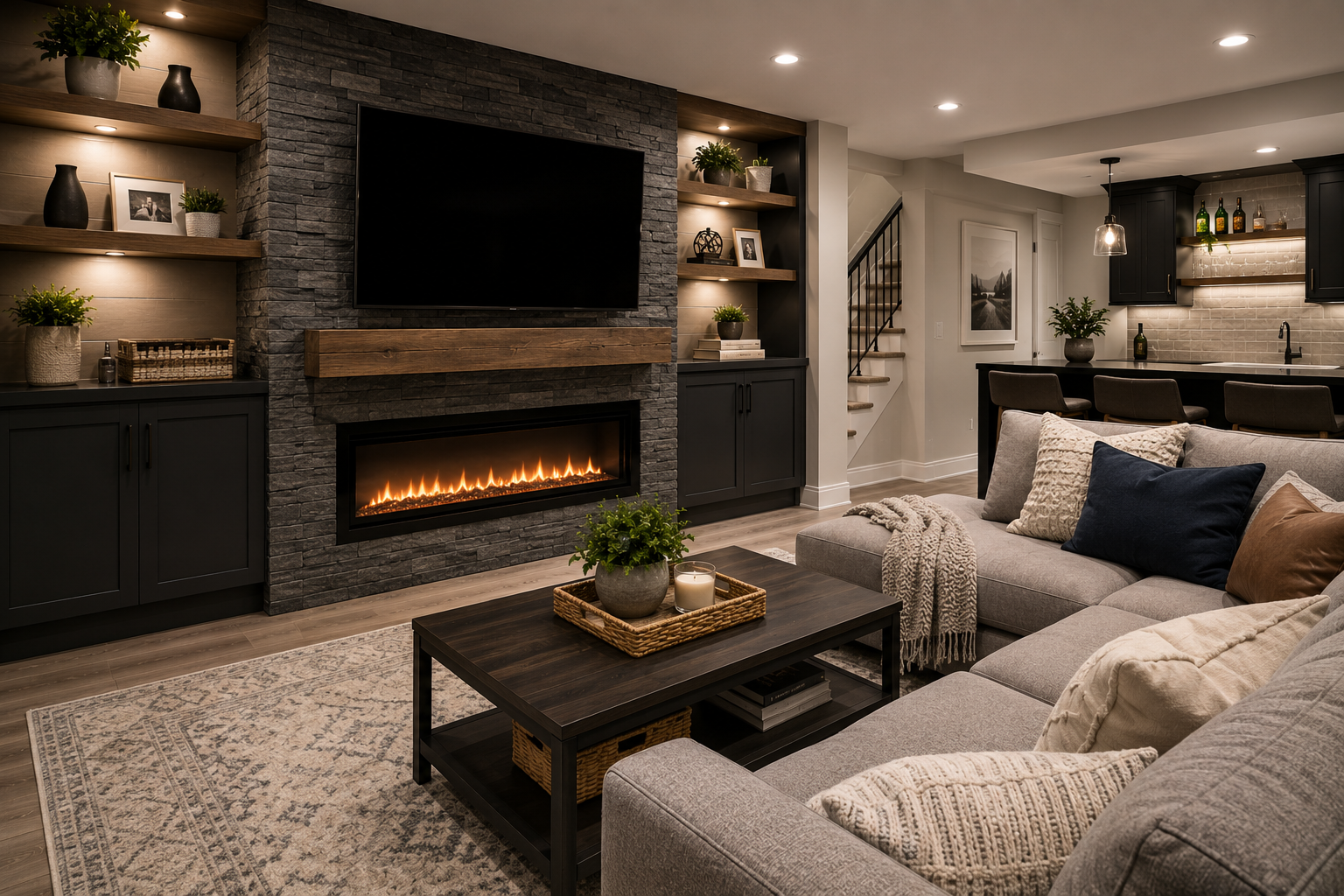 Basement Fireplace Ideas That Add Warmth and Style to a Finished Lower Level