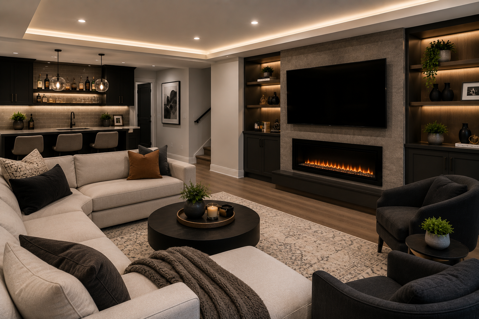How to Create a Basement Lounge That Feels Like a True Extension of Your Home