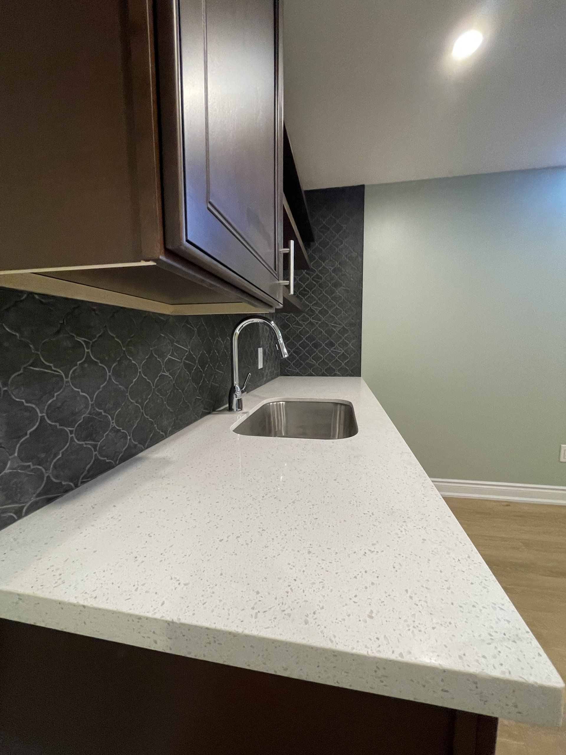basement kitchen countertop