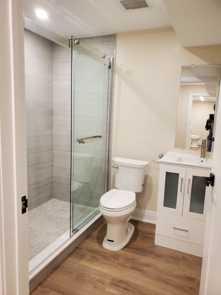 Modern basement renovation - 046