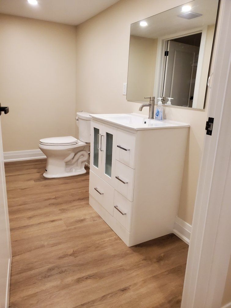 Modern basement renovation - 041