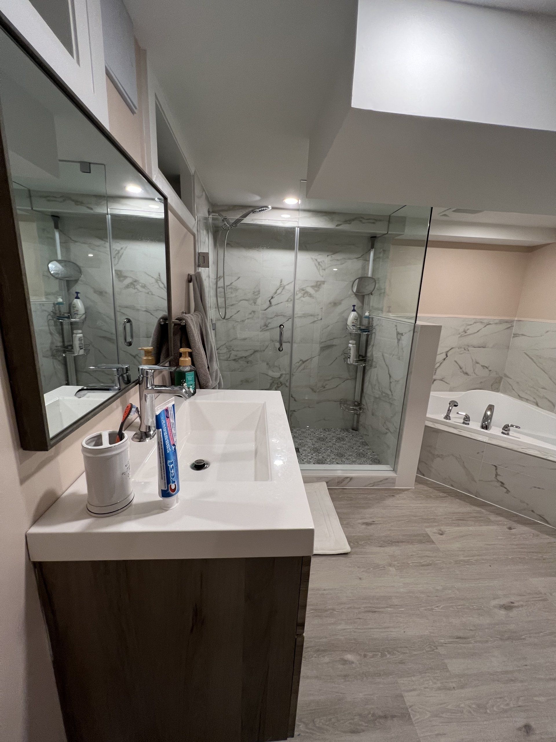 Modern basement renovation - 035