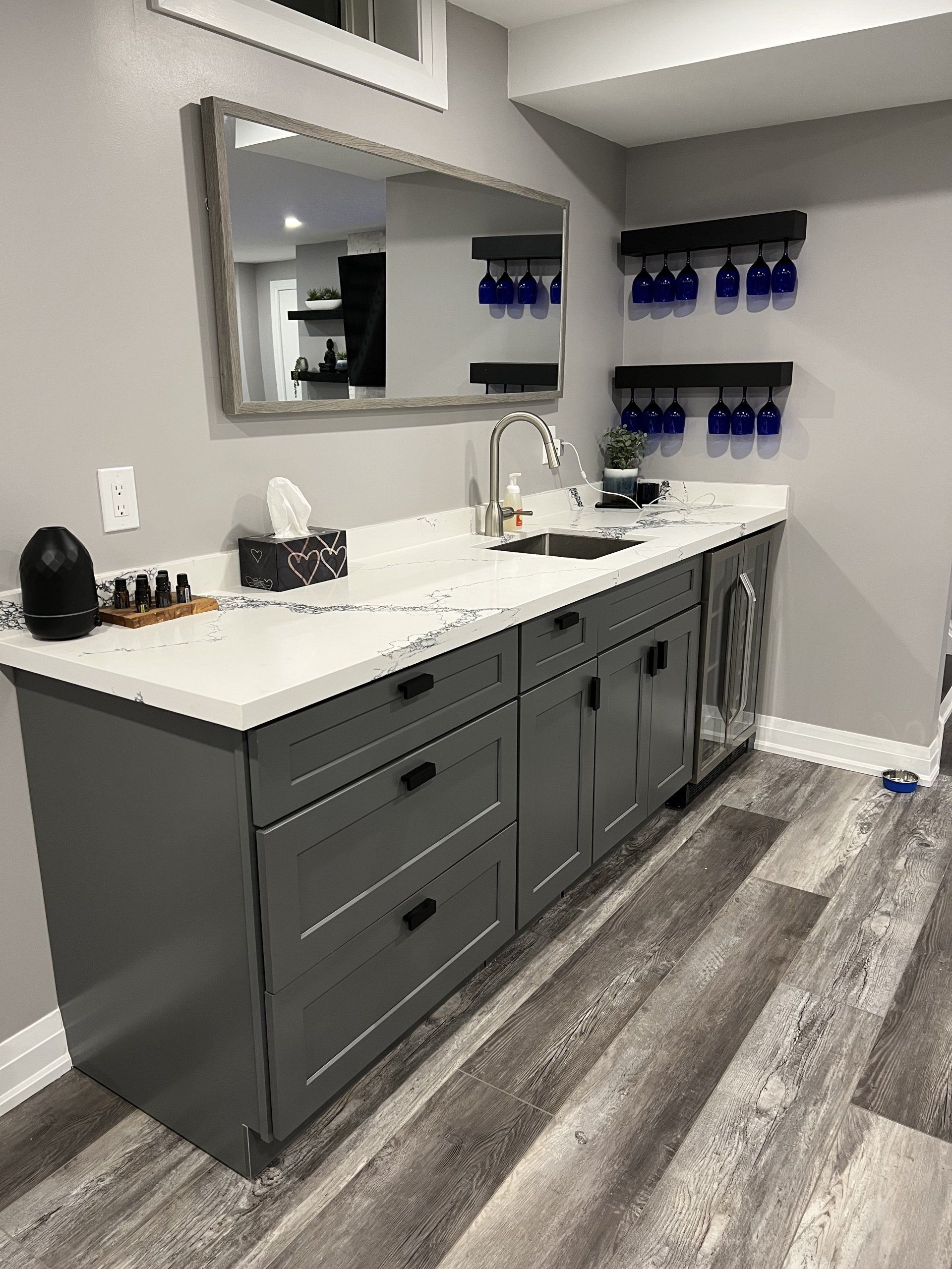 Modern basement renovation - 032