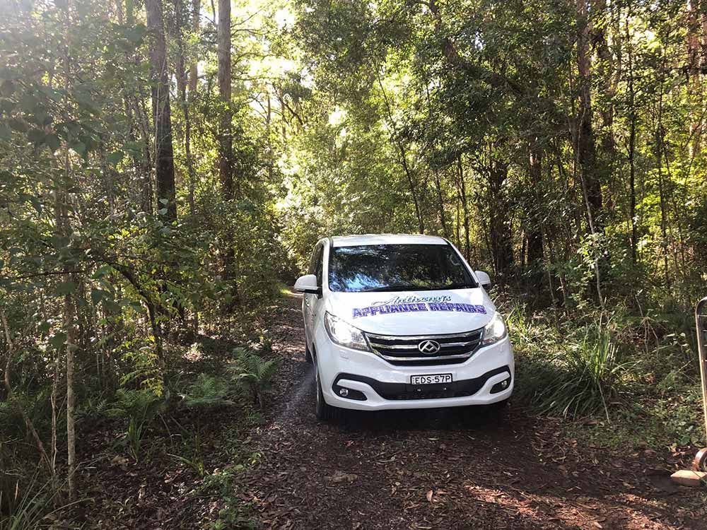 Van Driving in Forest - Appliance Repairs in Taree, NSW