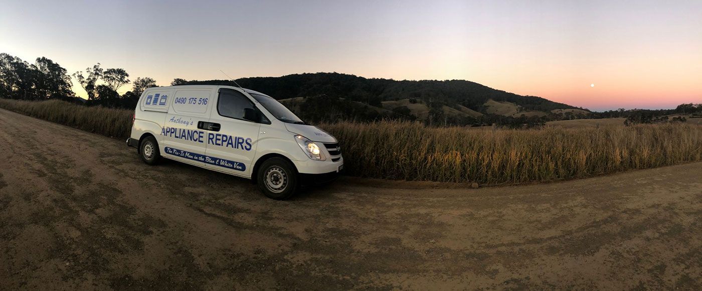 Van Driving in Field - Appliance Repairs in Taree, NSW