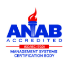 Anab accredited management systems certification body logo