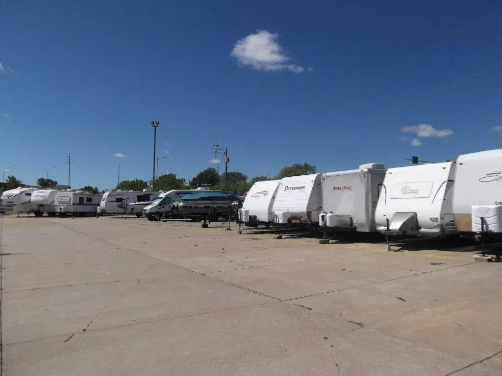 Truck at Parking — Des Moines, IA — Capitol City Mini Storage