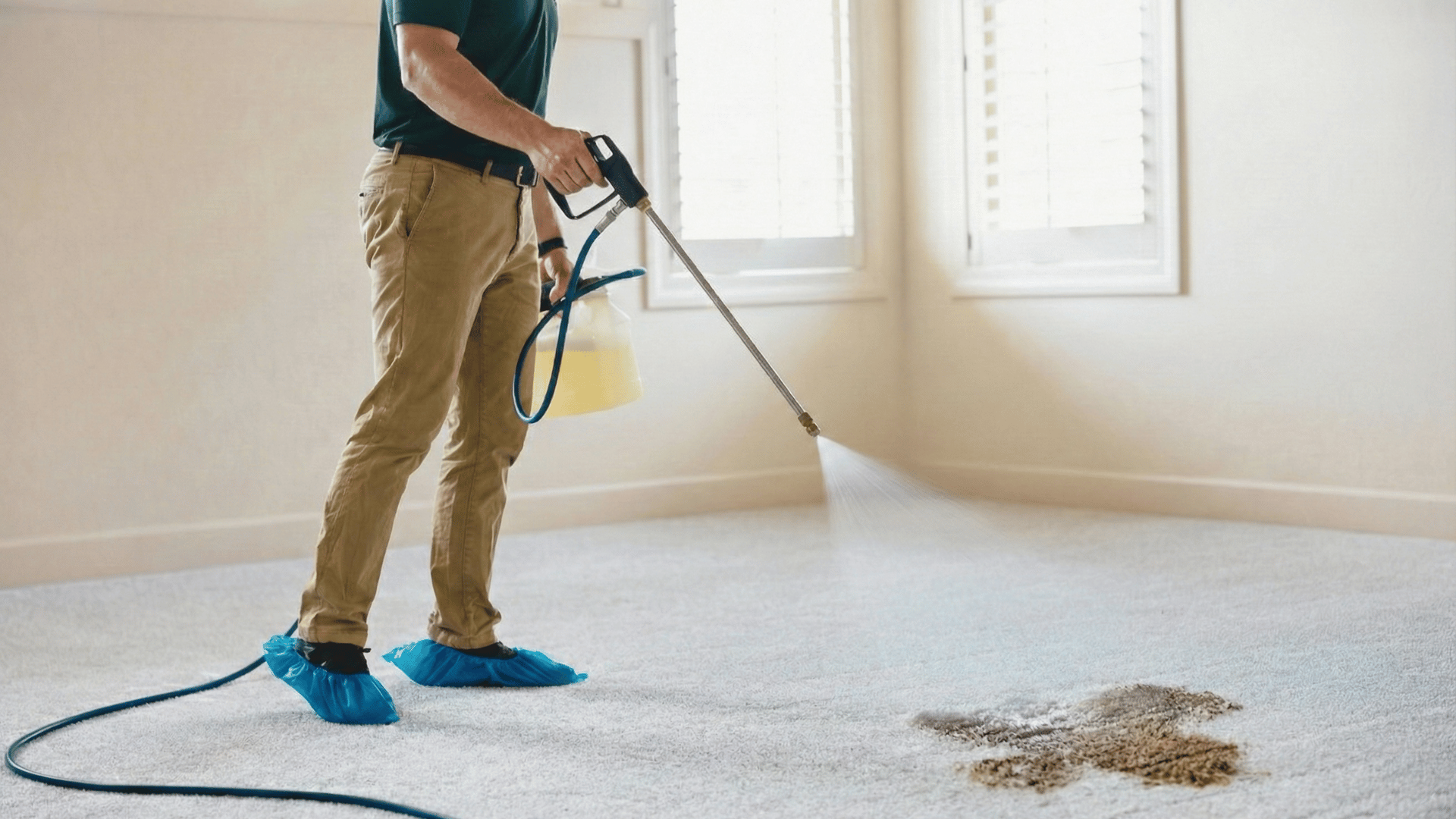 Janitec carpet cleaning with OxyRyns pre-treatment