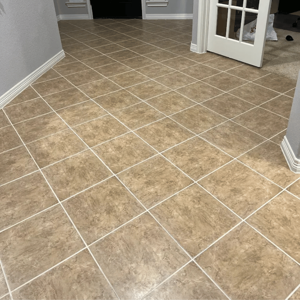 grout cleaning calgary after results, sealing completed