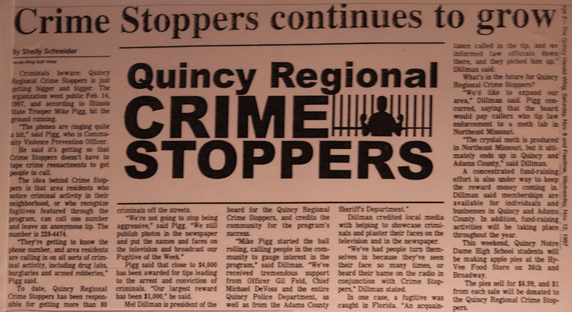 Quincy Crime Stoppers Newspapers