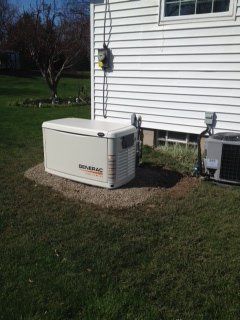 Large electrical service box on exterior of home