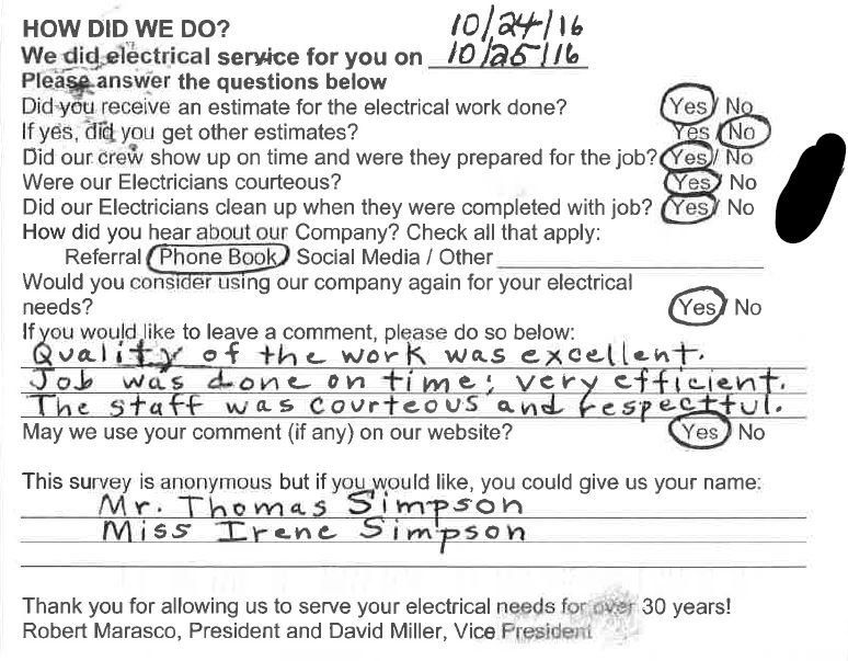 M & M Electric Construction Co. Inc. Reviews Electrical Contractor Niagara Falls, NY
