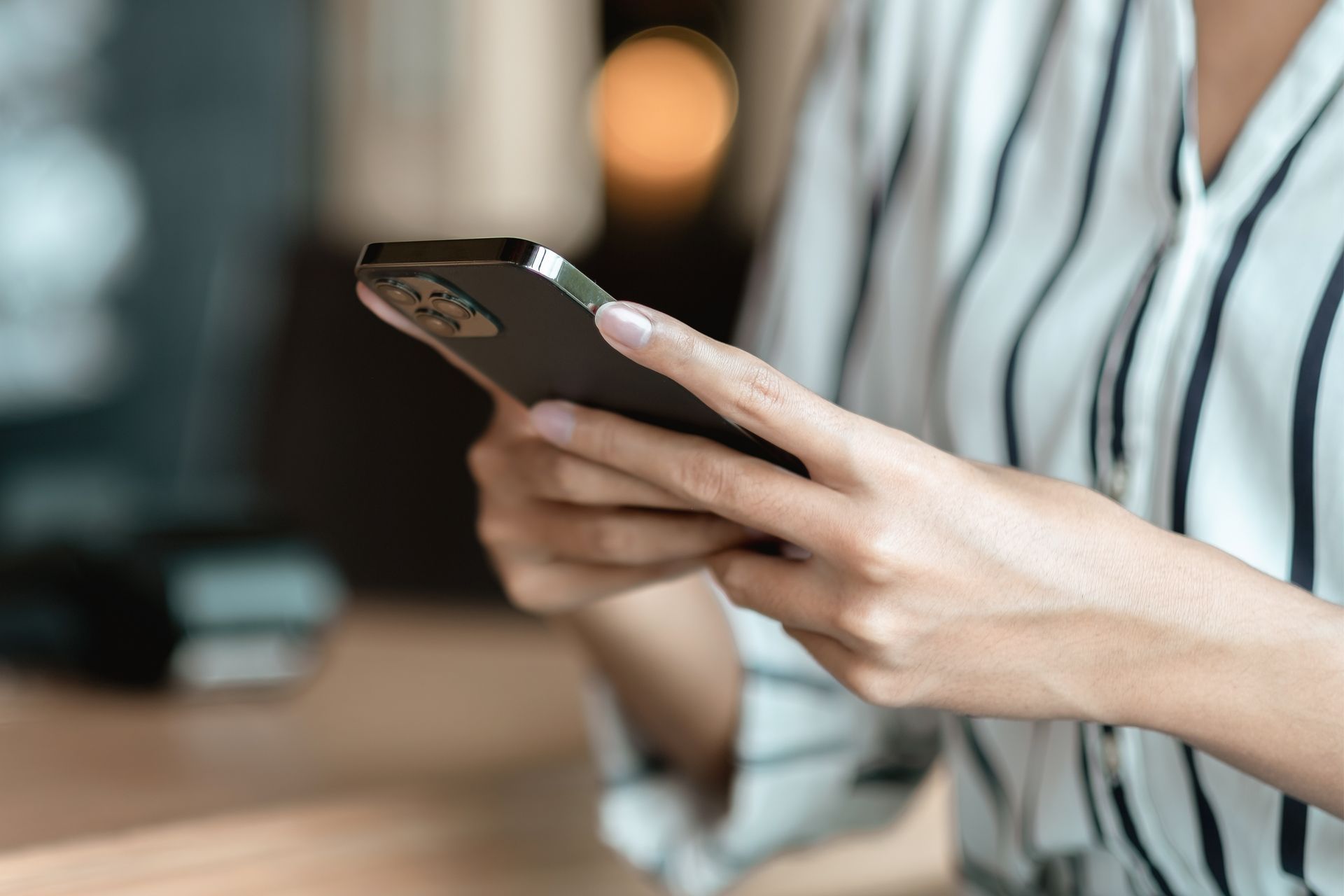 Woman Using a Phone