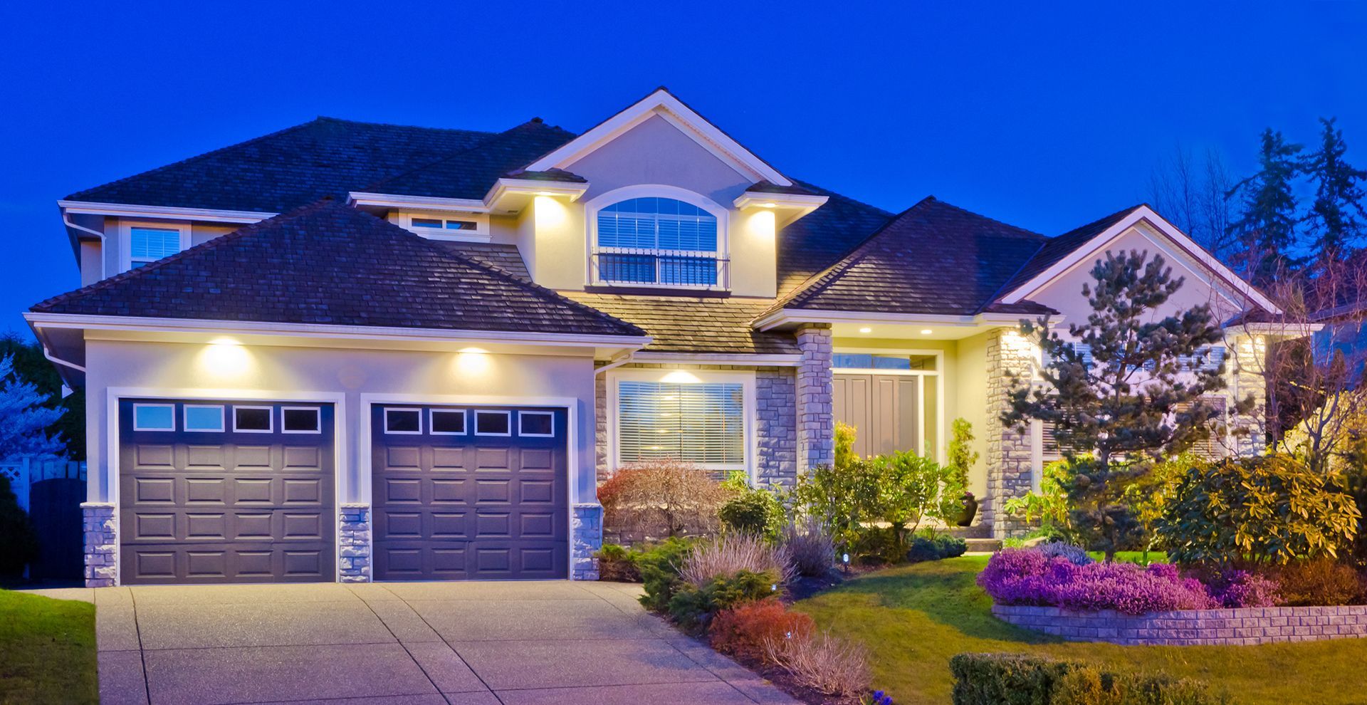 Residential House at Night