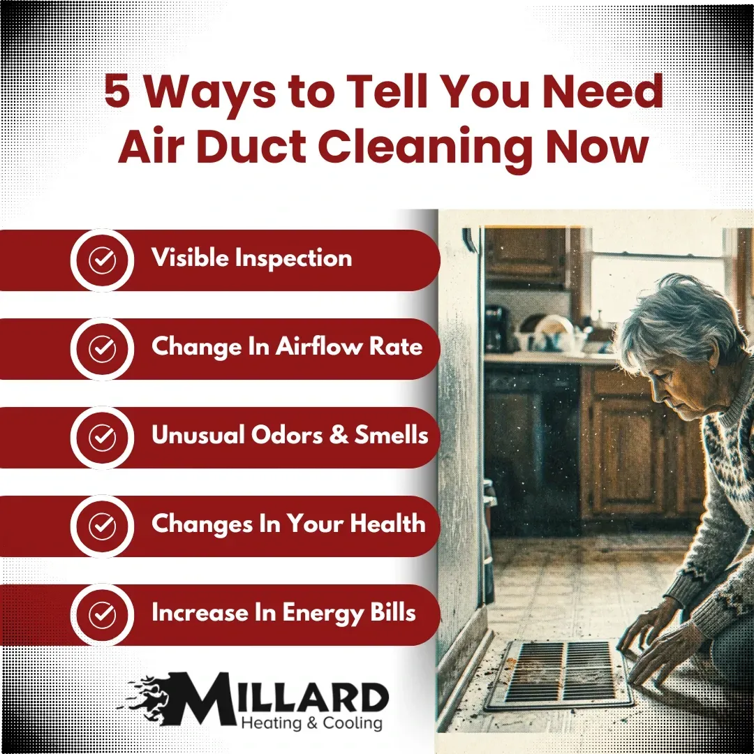 five ways to tell you need air duct cleaning now