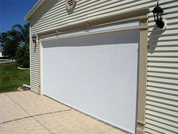 White Garage Door Screen — Ormond Beach, FL — Cypress Head Screens Inc.
