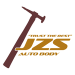 Logo of JZS Auto Body with a hammer graphic.