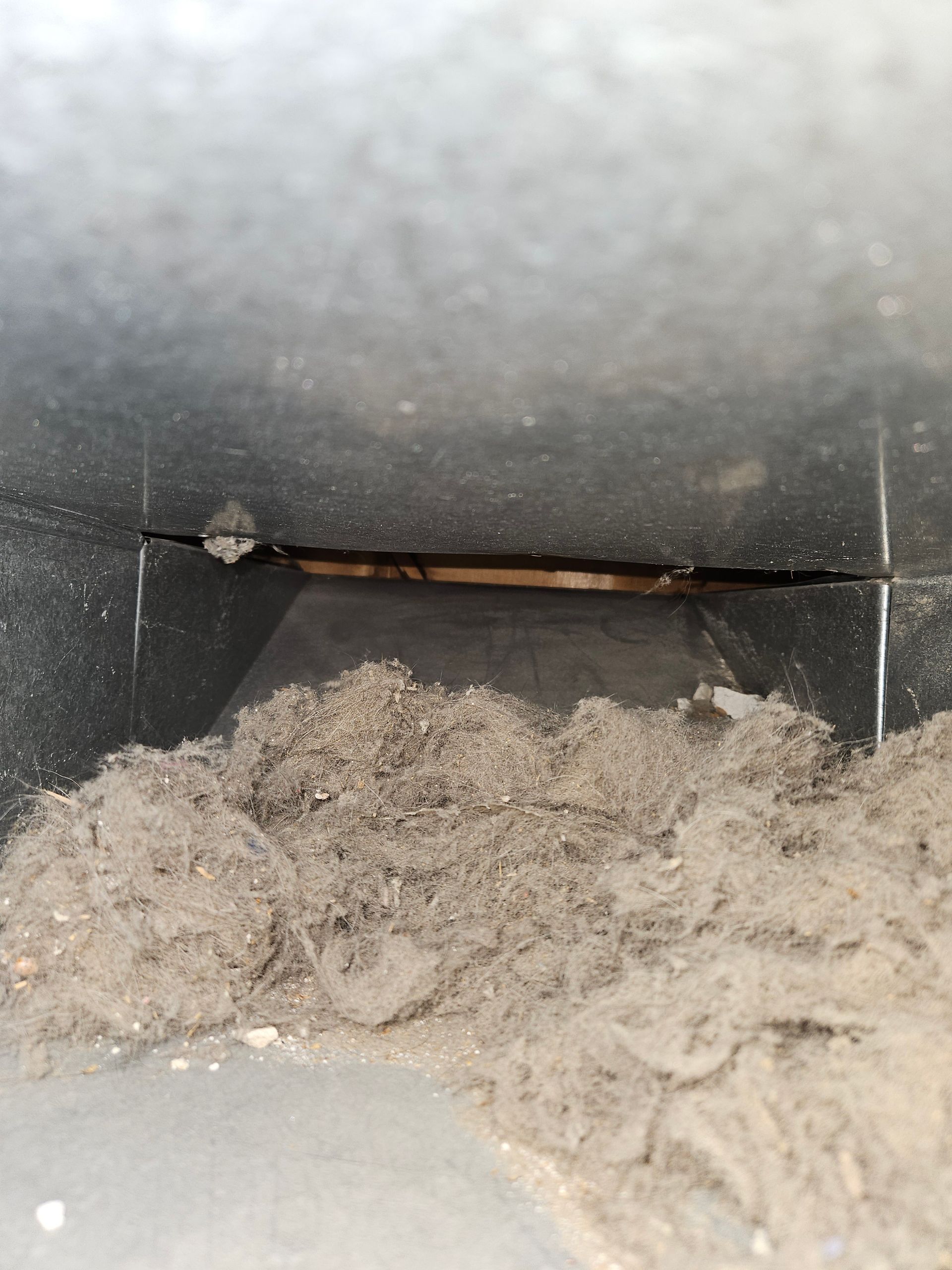 dirty hvac duct