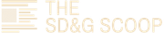 A logo for the sd & g scoop on a white background.