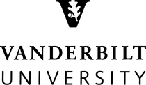 A black and white logo for vanderbilt university