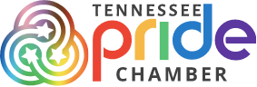 A colorful logo for the tennessee pride chamber