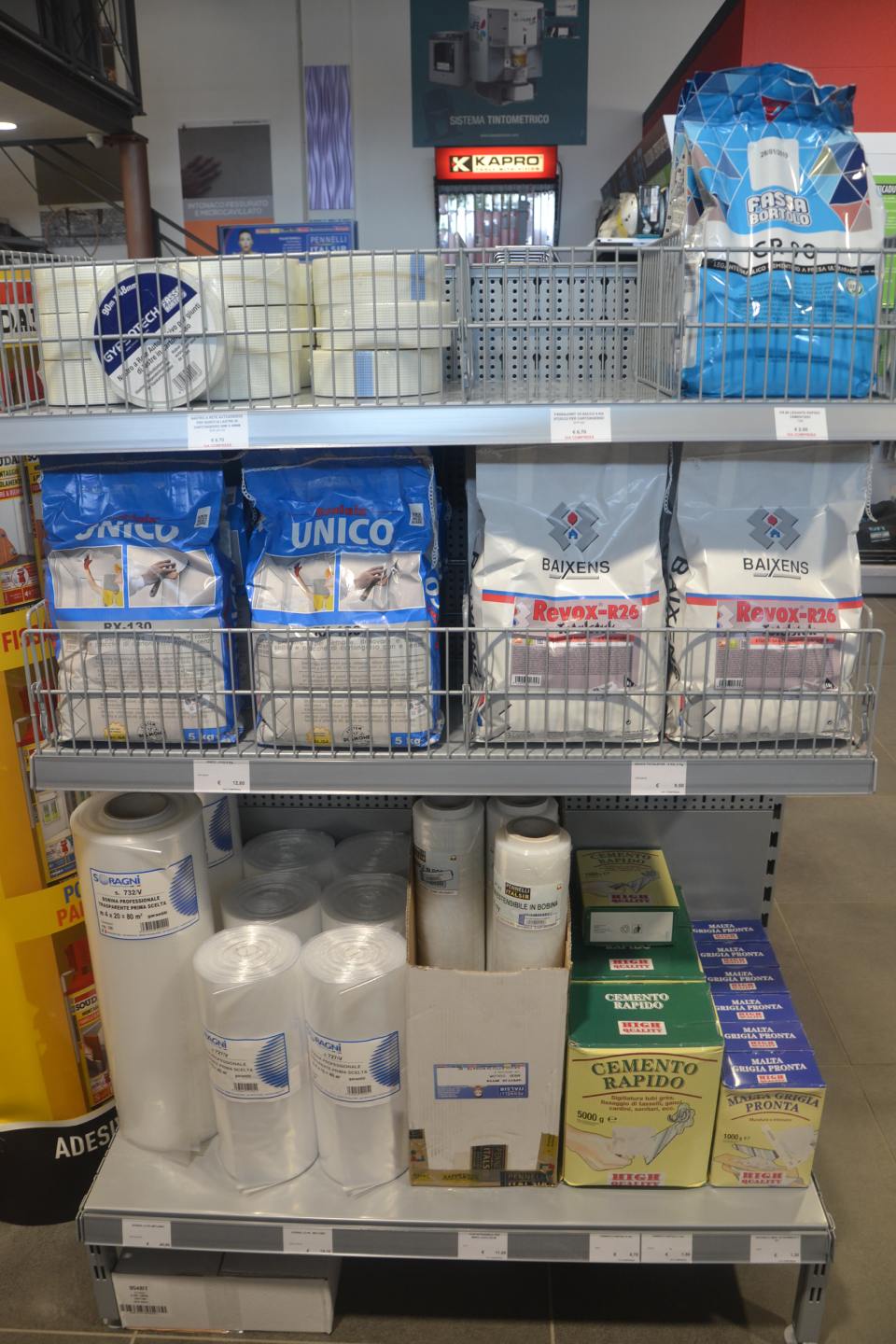 materiali per l'edilizia