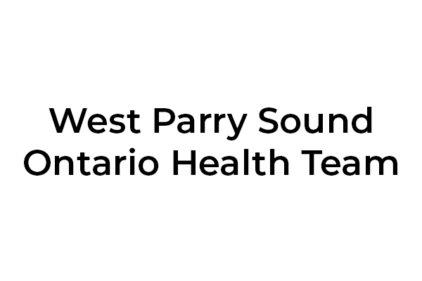 Le logo de l'équipe de santé de l'East Parry Sound de l'Ontario est sur un fond blanc.