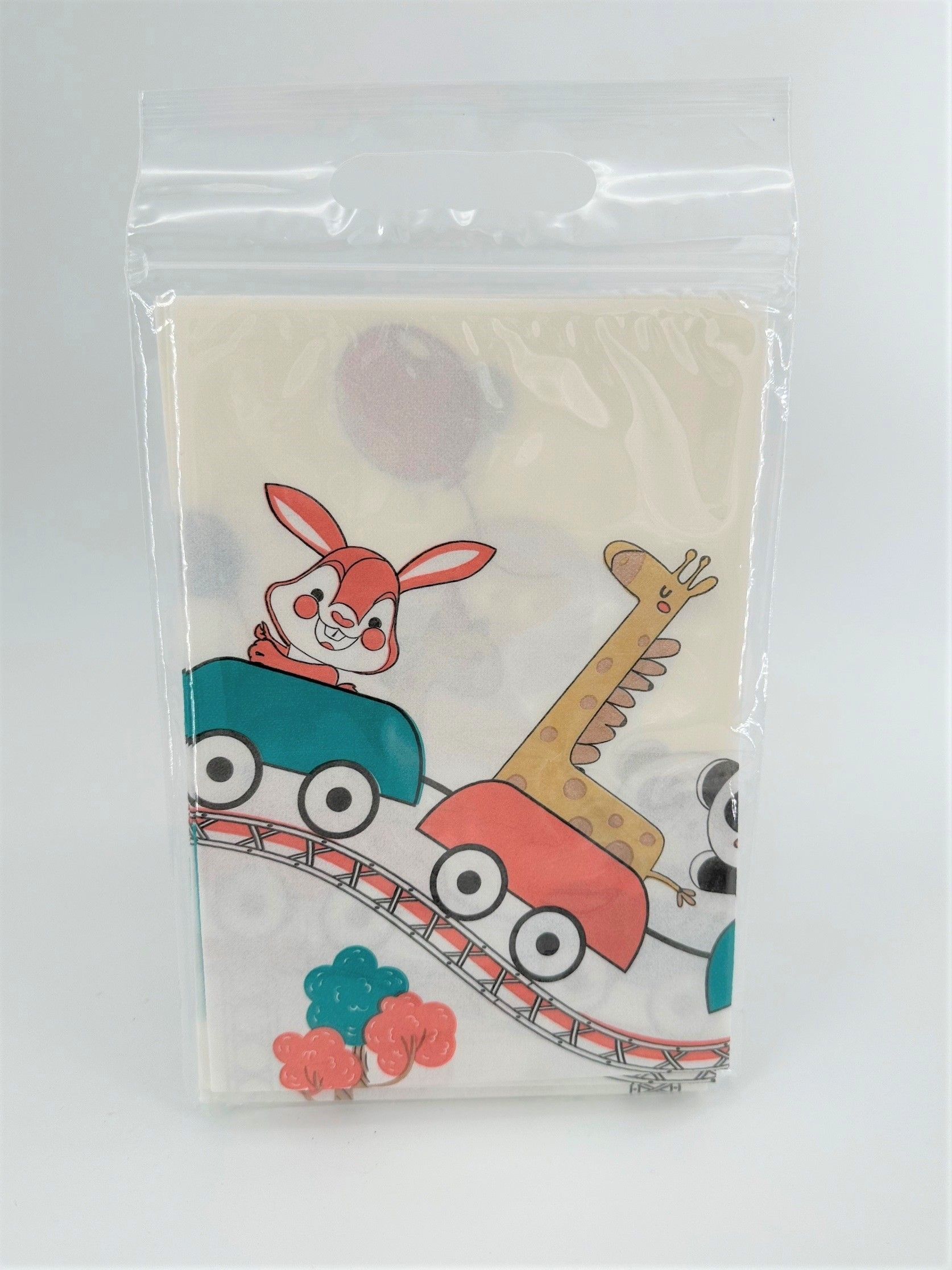 多功能止滑防油防滲透拋棄式餐墊外出提袋包5入一袋