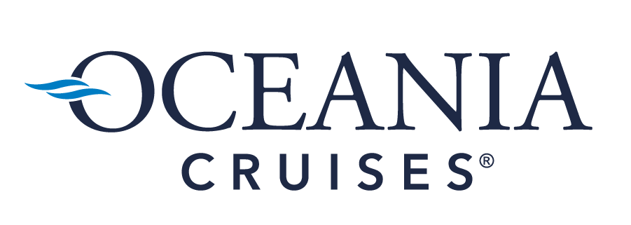 The oceania cruises logo is shown on a white background.