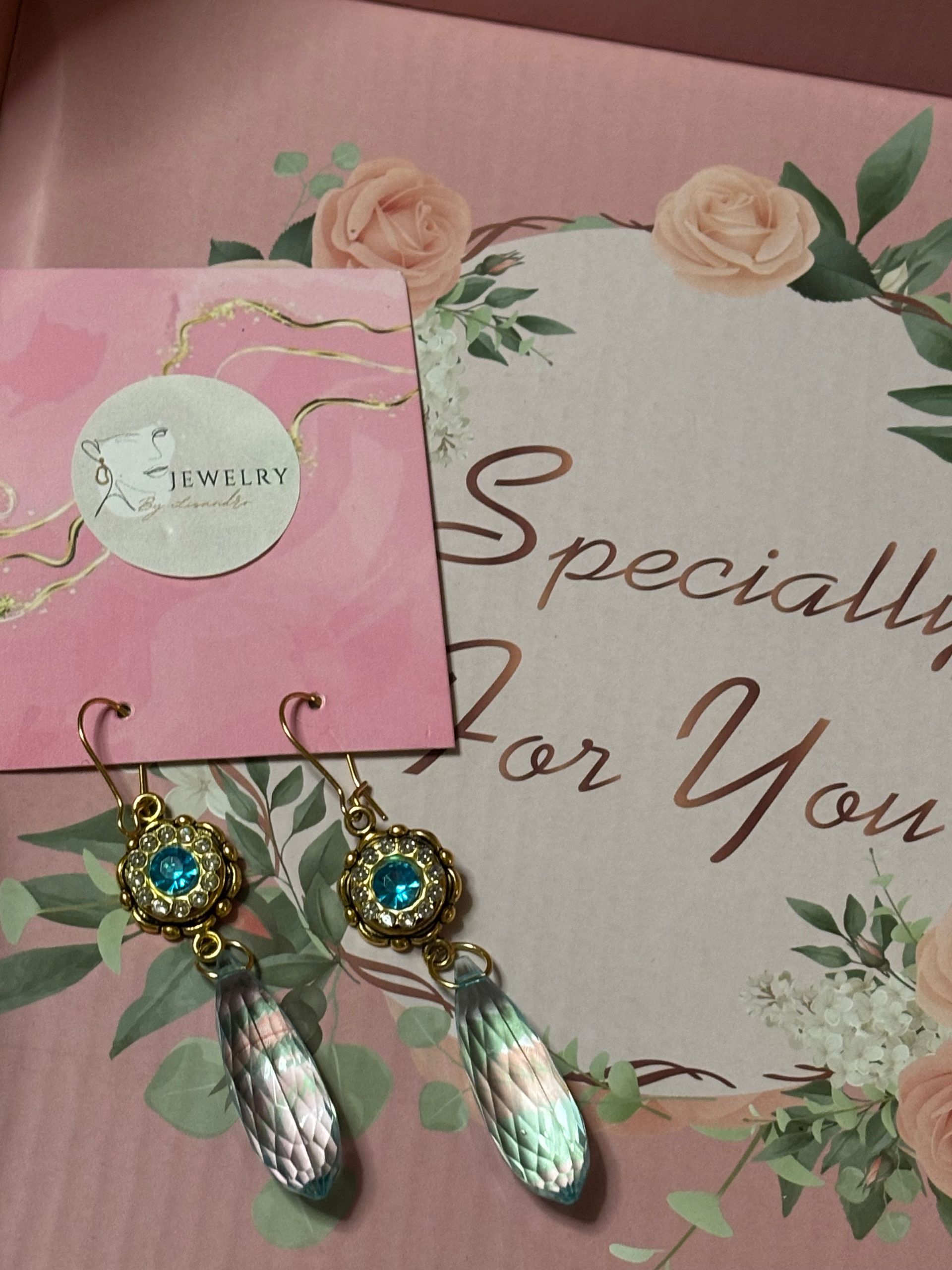 Oorbellen blue stone