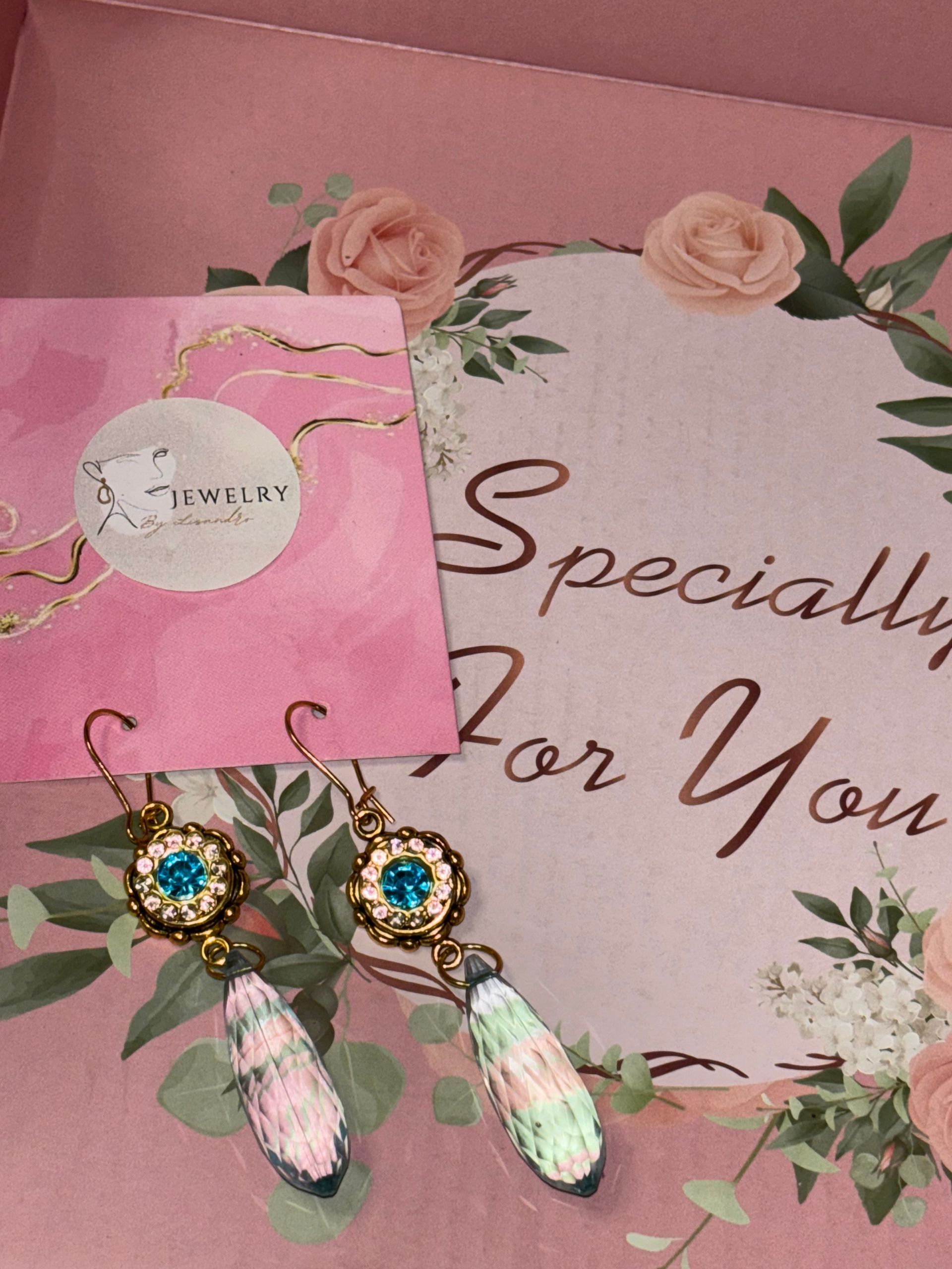 Oorbellen blue stone