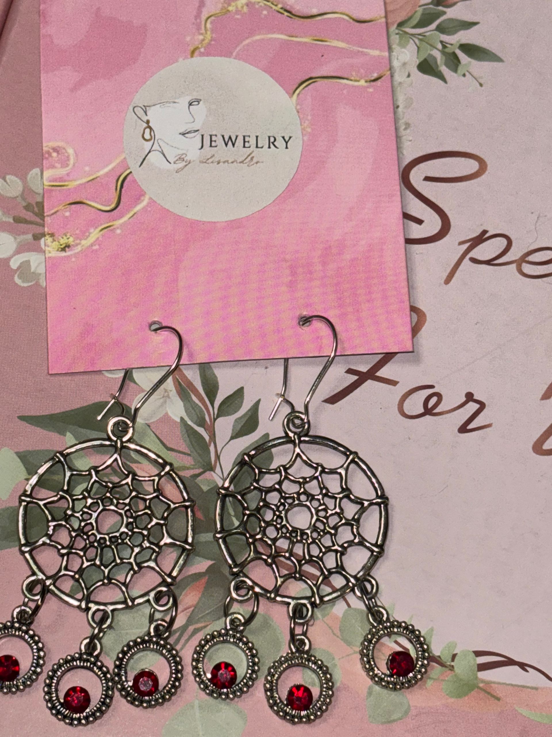 Spinnenweb met steentjes erin