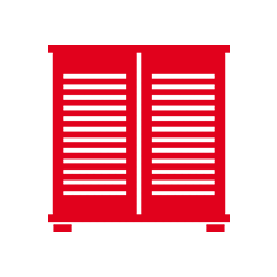 Icona porta in legno