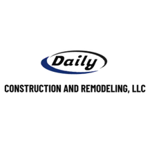 A logo for daily construction and remodeling llc