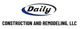 A logo for daily construction and remodeling llc