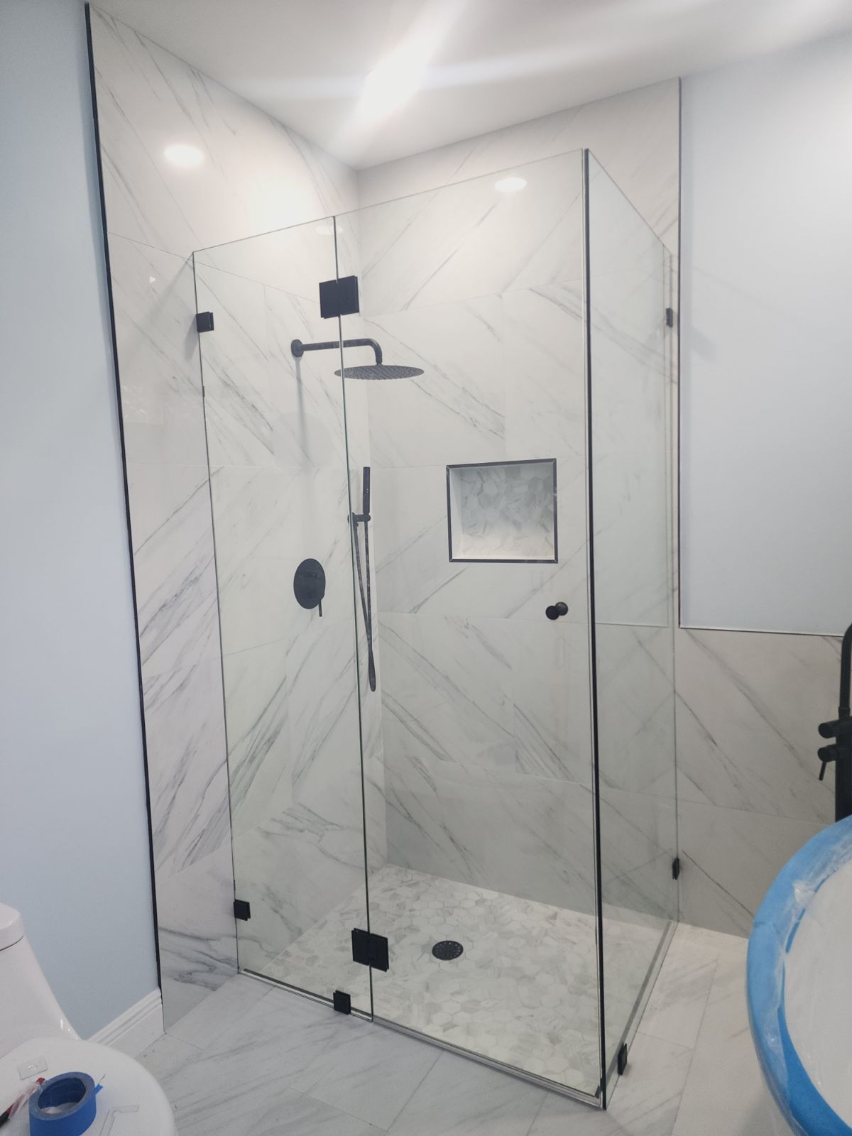 Glass Shower Room — West Palm Beach, FL — Arguedas Remodeling Services & Design