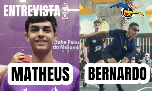 Matheus and bernardo are two young men standing next to each other.