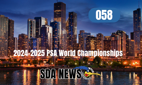 A sda news advertisement for the 2024-2025 psa world championships