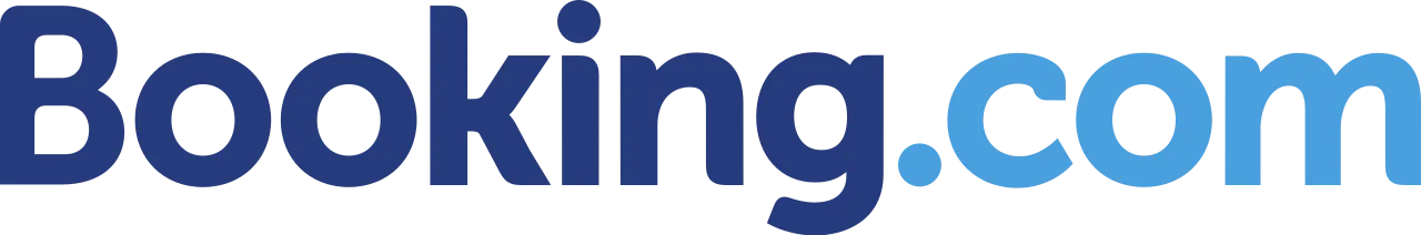 Um logotipo azul e branco do booking.com em um fundo branco.