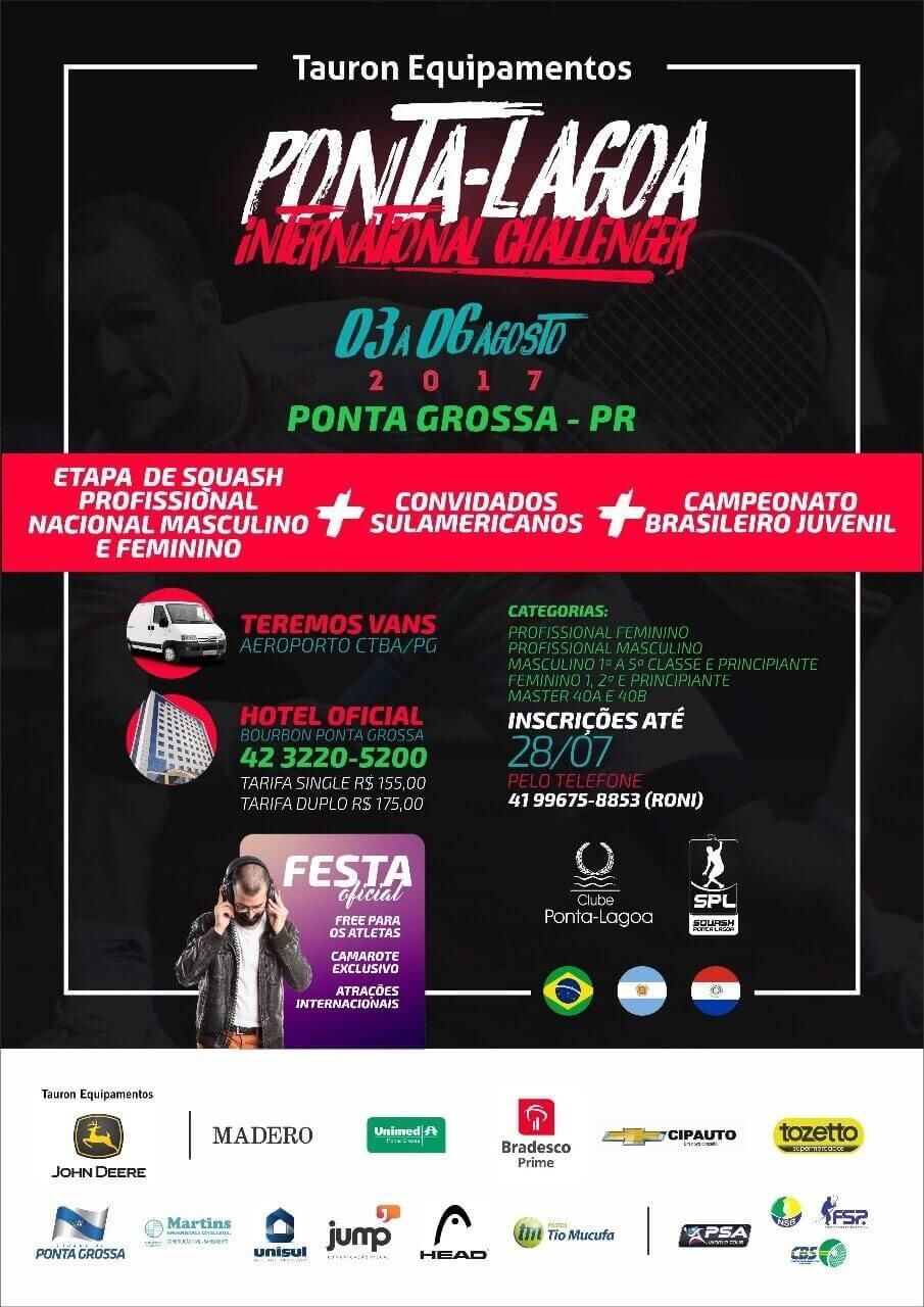 A poster for ponta-lagoa international challenge 2017