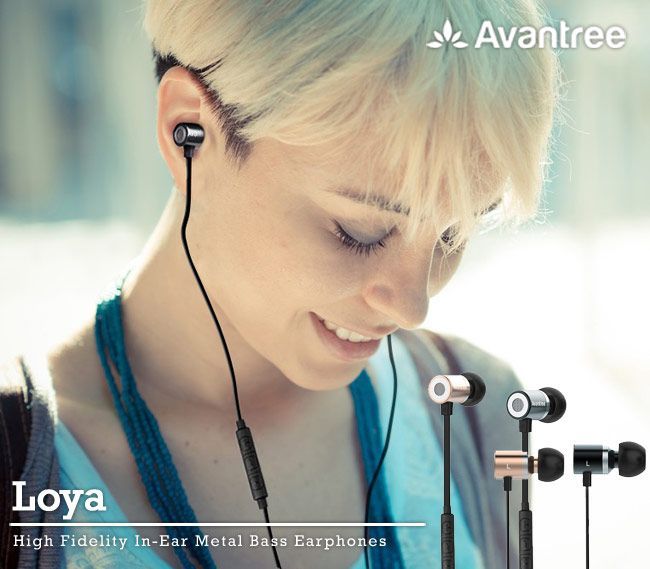 Avantree Loya 入耳式線控耳機(金)