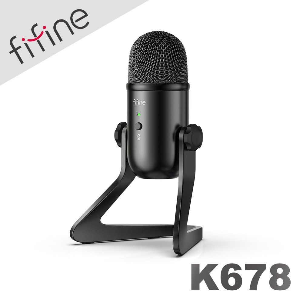 FIFINE K678 USB心型指向電容式麥克風