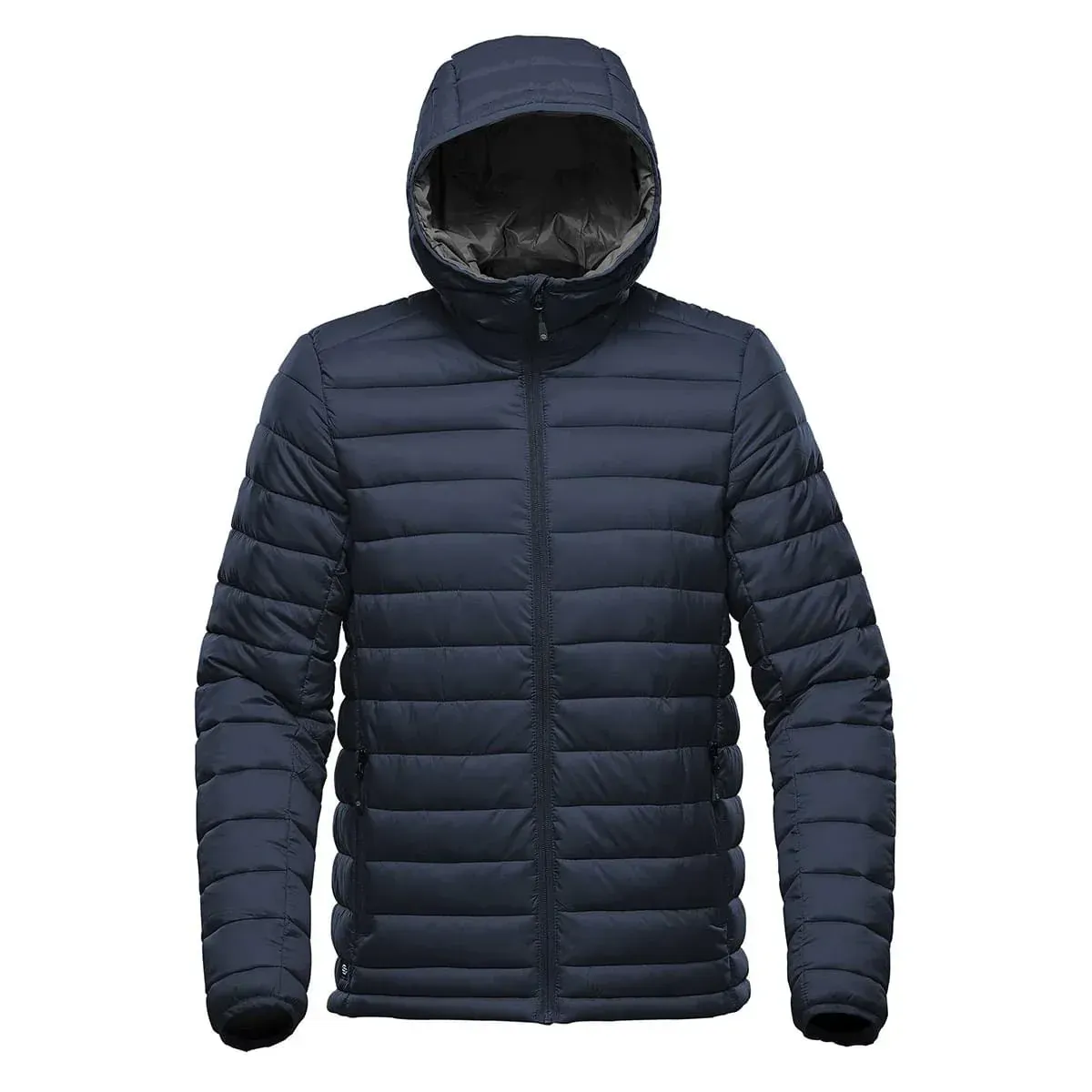 Navy blue hooded puffer jacket | ProAuto