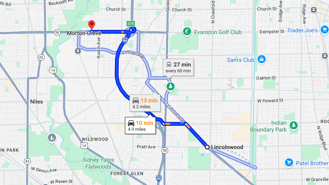 Lincolnwood Illinois USA to ProAuto